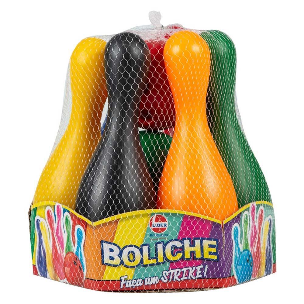 Jogo De Boliche 8 Peças Coloridas Lider - 2219