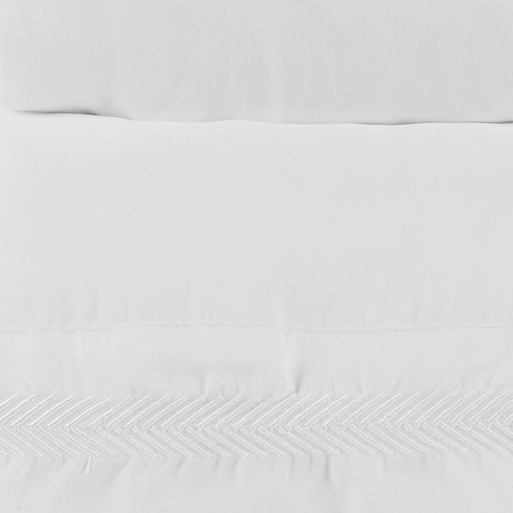 Jogo de Cama Bordado Casal Havan Casa 4 pçs - Branco