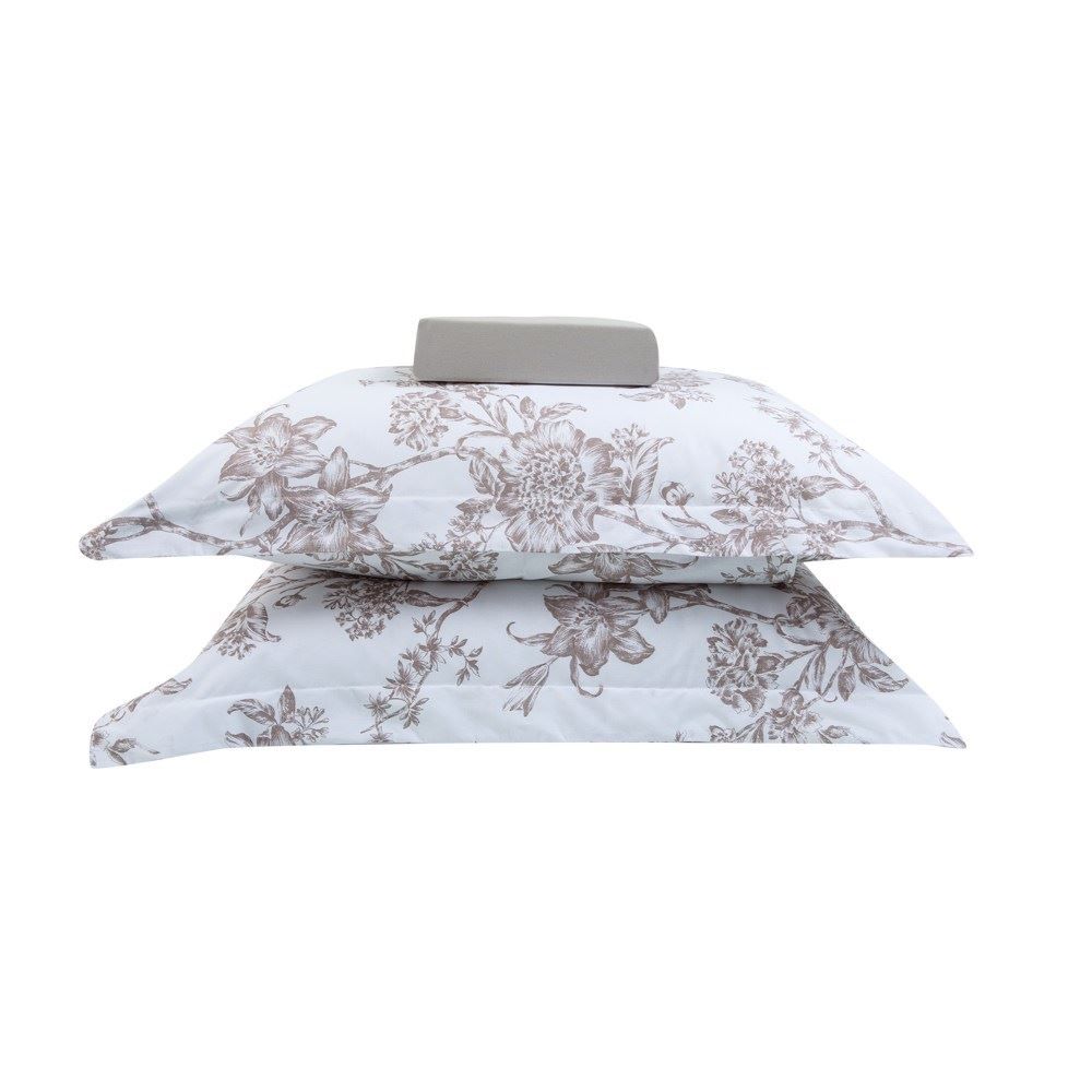 Jogo De Cama Casal 100% Algodão Buona Fortuna 3 Pcs - Olivia Cru