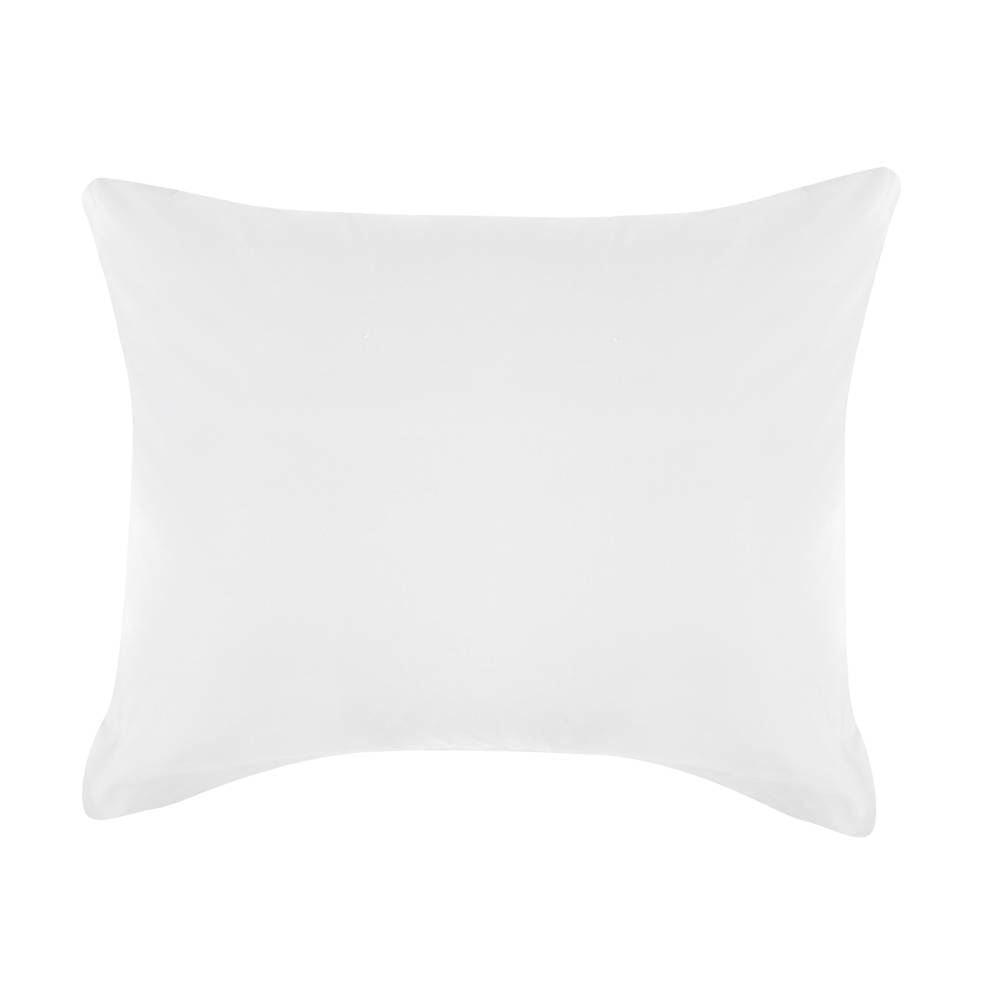 Jogo De Cama Casal Percal 200 Fios Buona Fortuna 3 Pçs - Branco