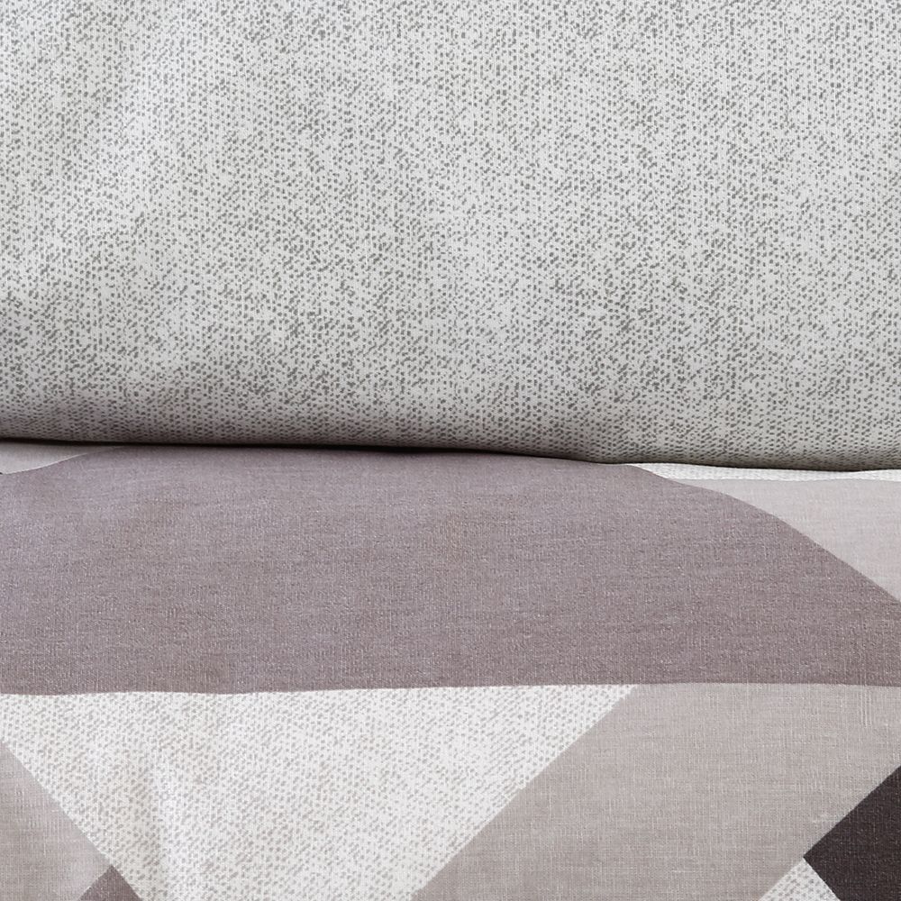 Jogo De Cama Casal Percal 200 Fios Buona Fortuna 3 Pçs - Textura Heitor Chumbo