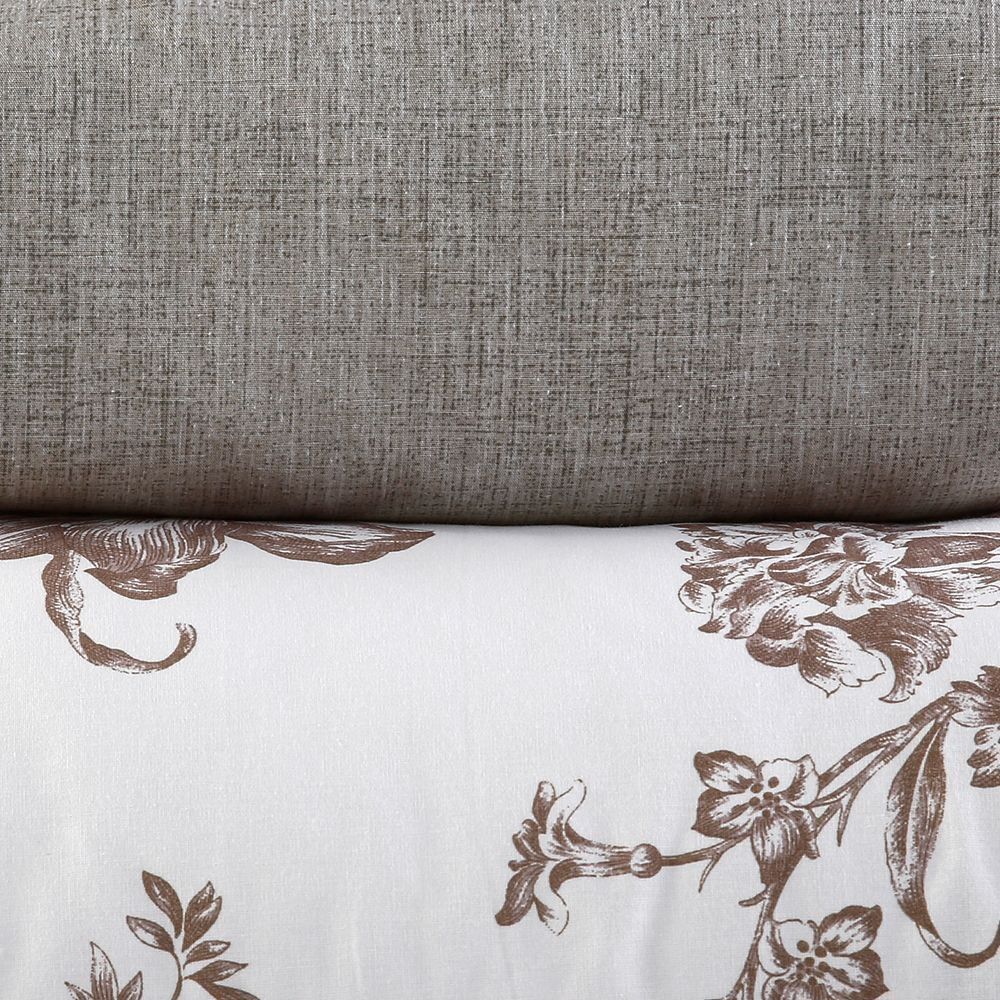 Jogo De Cama Casal Percal 200 Fios Buona Fortuna 3 Pçs - Textura Oliva Cru 