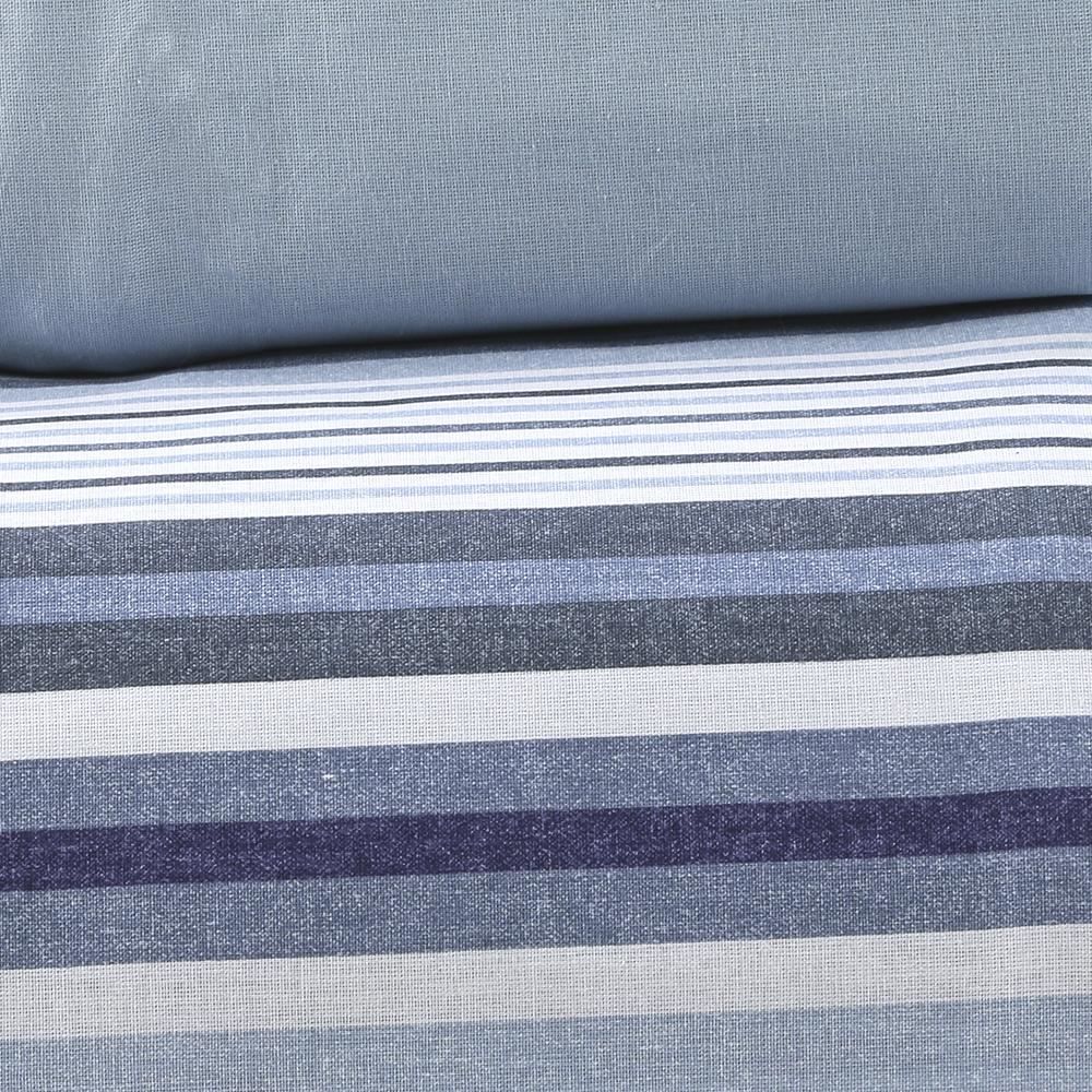 Jogo de Cama Casal 100% Algodão Royale Havan Casa 4 Peças - Theo Azul 2