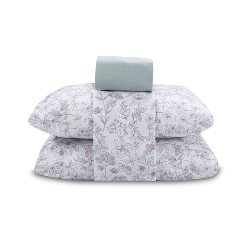 Jogo De Cama Casal 100% Algodão Royale Havan Casa 4 Peças - Joana Verde