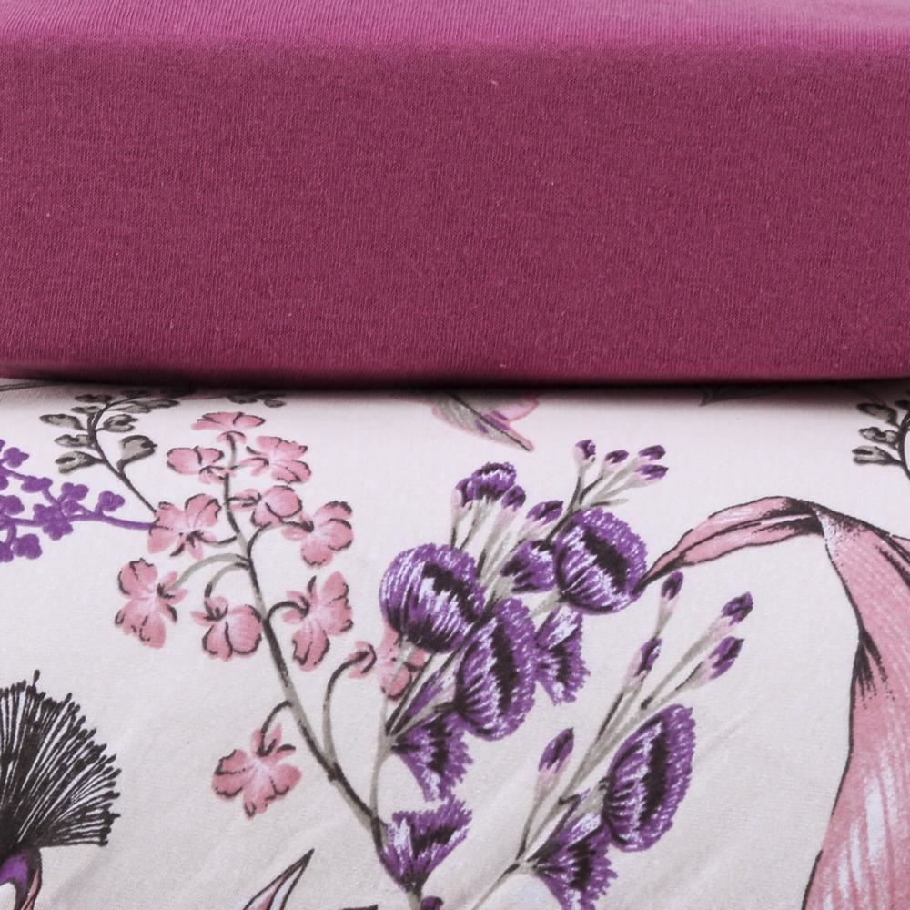 Jogo De Cama Casal Malha 3 Peças Havan Casa - Fúcsia