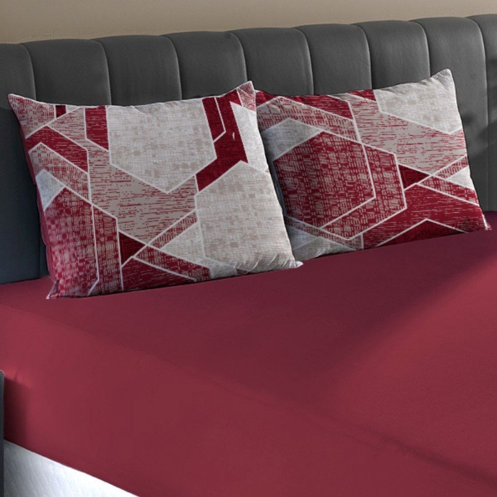 Jogo de Cama Casal Malha 100% Algodão Solecasa 3 pçs - Rubi Vermelho