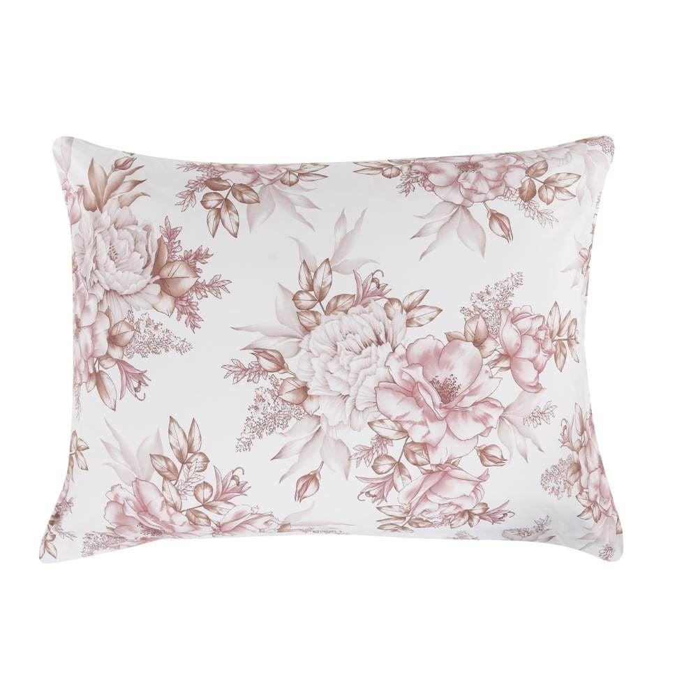 Jogo De Cama Casal Percal 200 Fios Buona Fortuna 4 Pçs - Cecilia Rosa