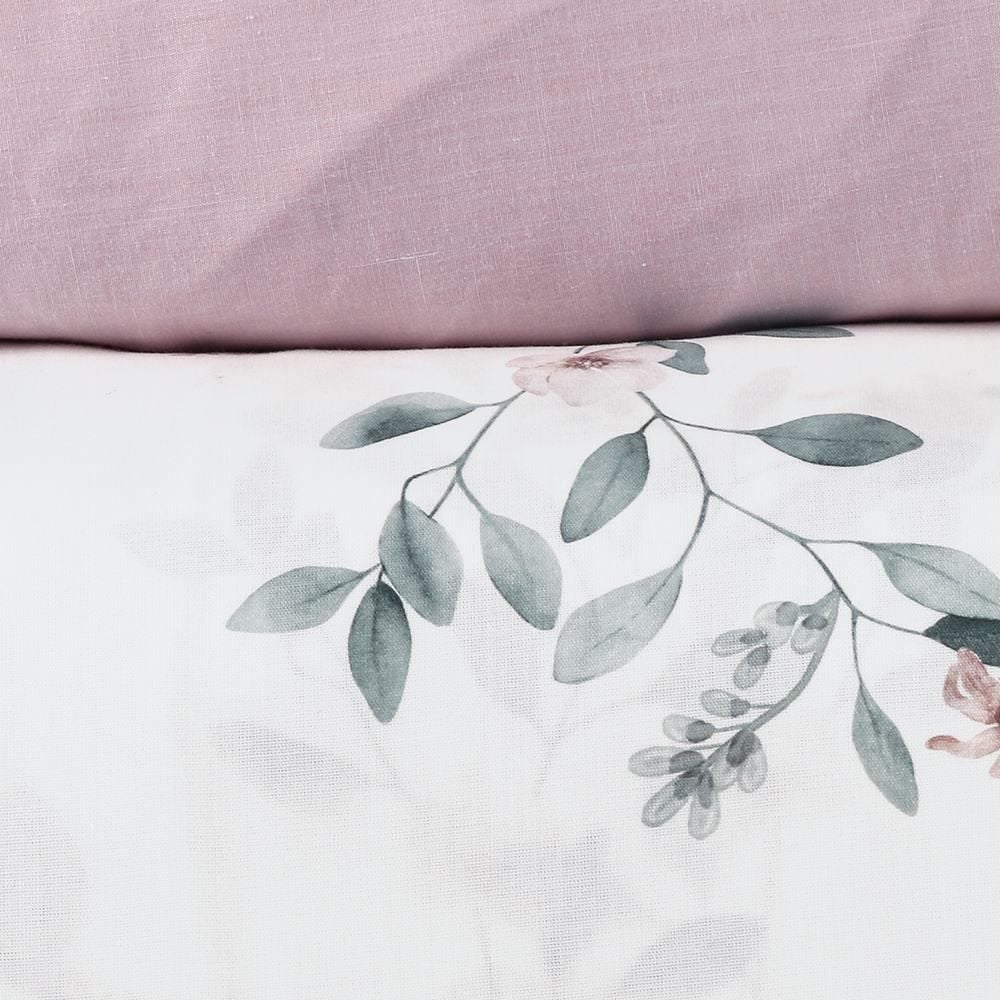 Jogo de Cama Casal Percal Buona Fortuna 4 pçs - Aurora Rosa