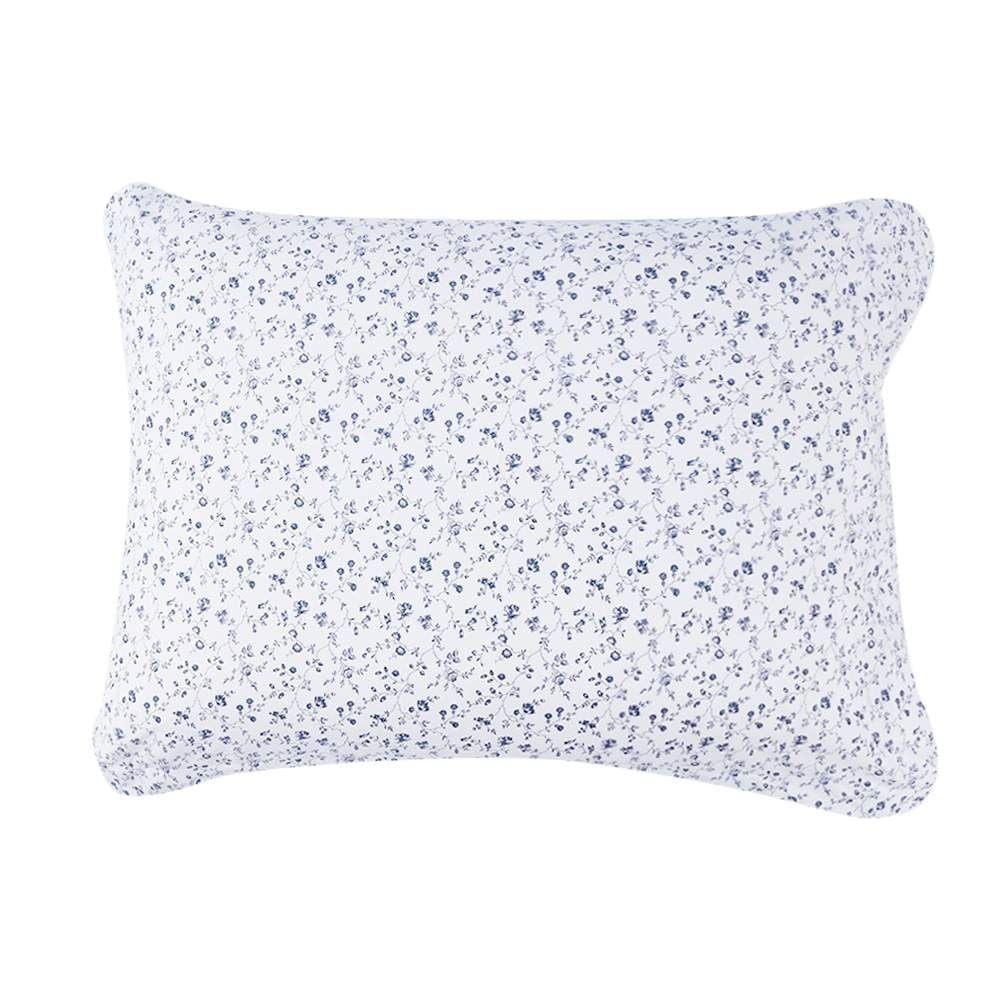 Jogo de Cama Casal Percal Buona Fortuna 4 pçs - Catarina Listra Azul