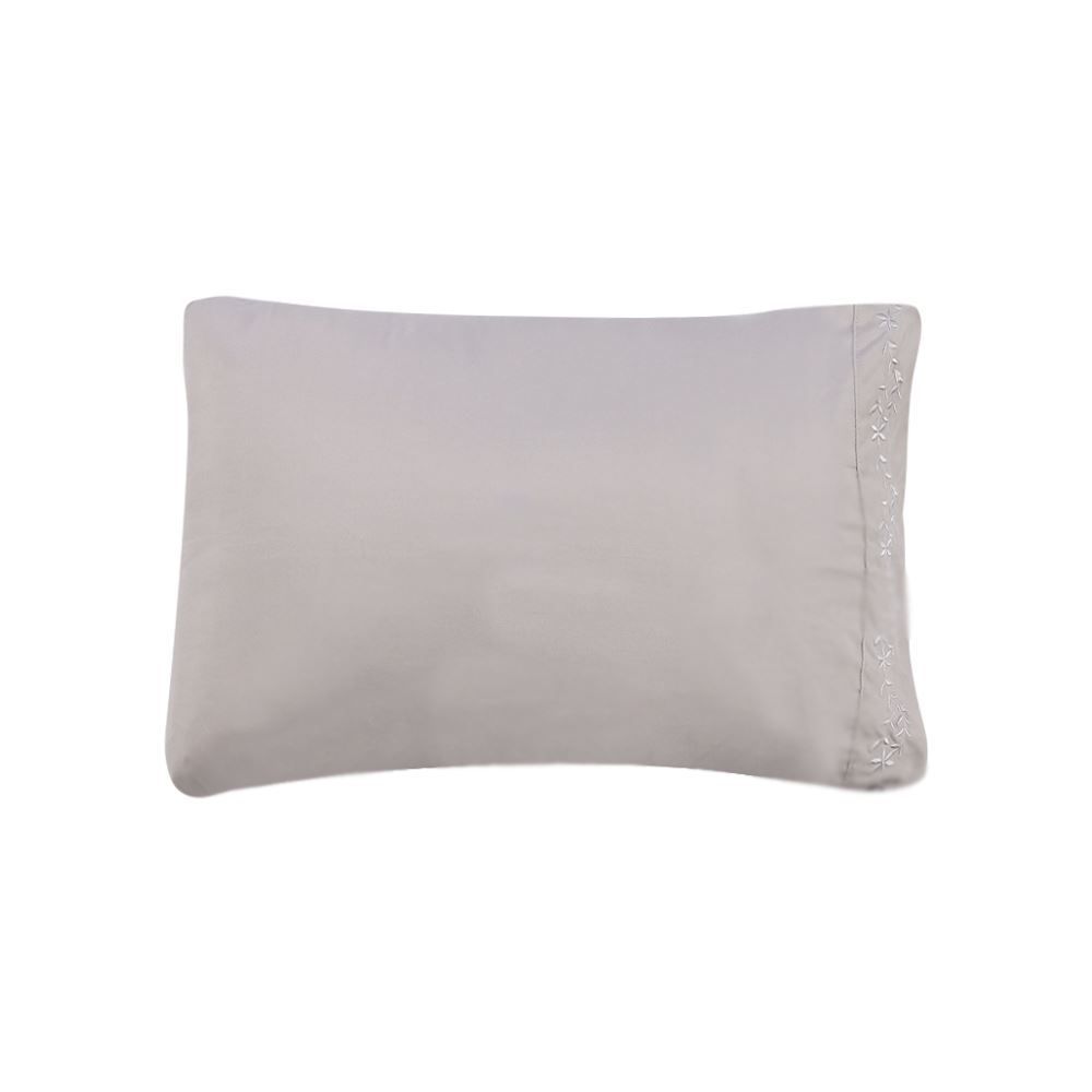 Jogo De Cama Casal Bordado Havan Casa 4 Pçs - Cinza