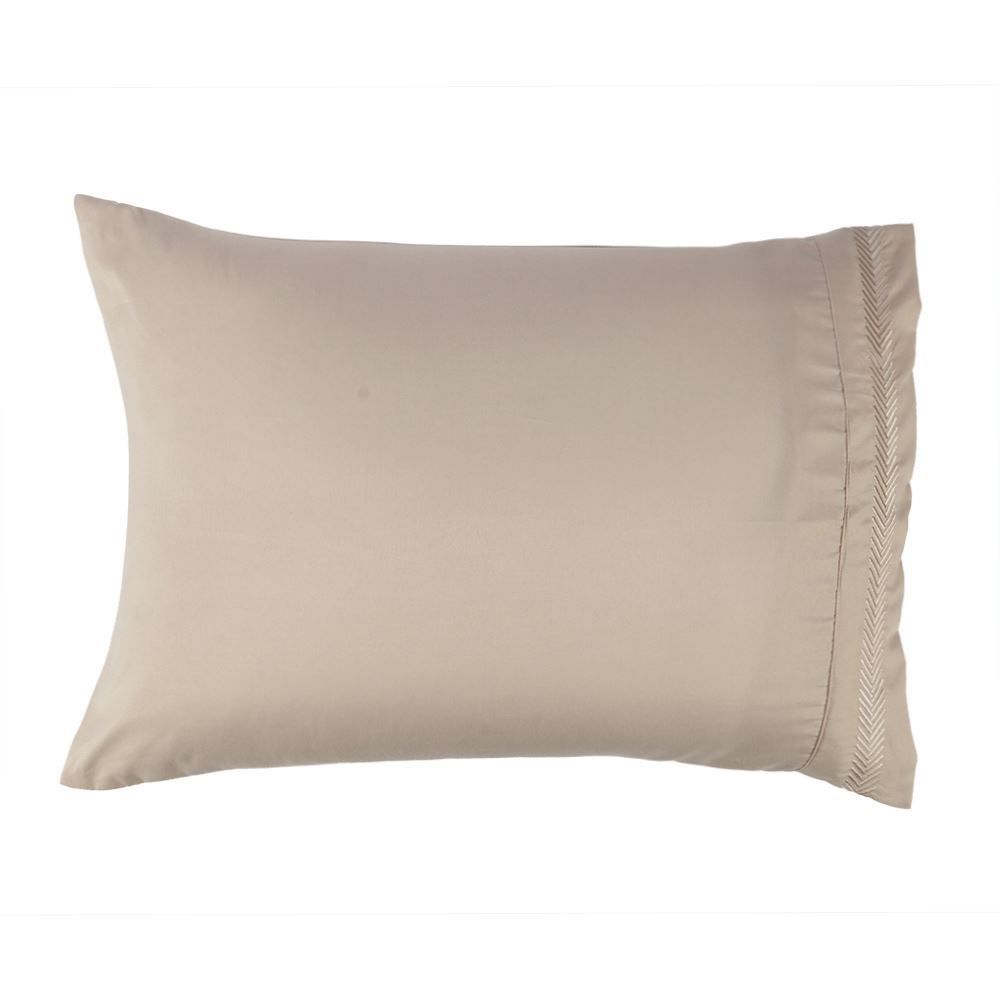 Jogo de Cama Casal Bordado Havan Casa 4 pçs - Bege