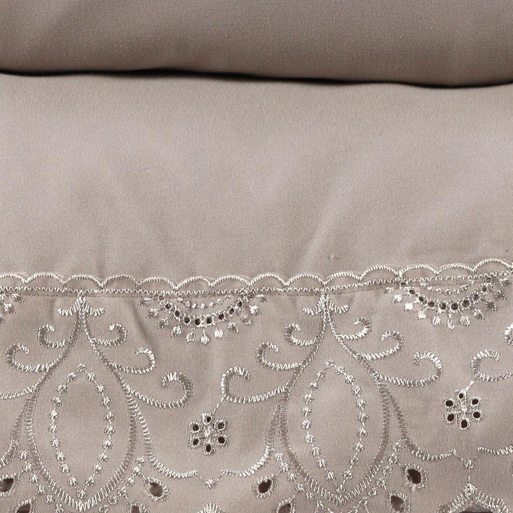 Jogo de Cama Casal Imperial com Renda Havan Casa 4 pçs - Bege