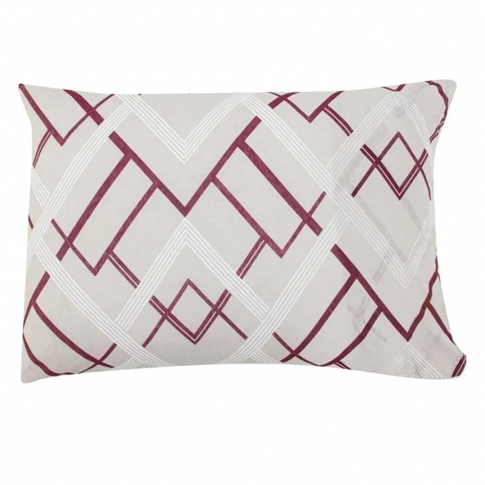 Jogo de Cama Casal Malha Solecasa Havan Casa 3 pçs - Zeus Vinho