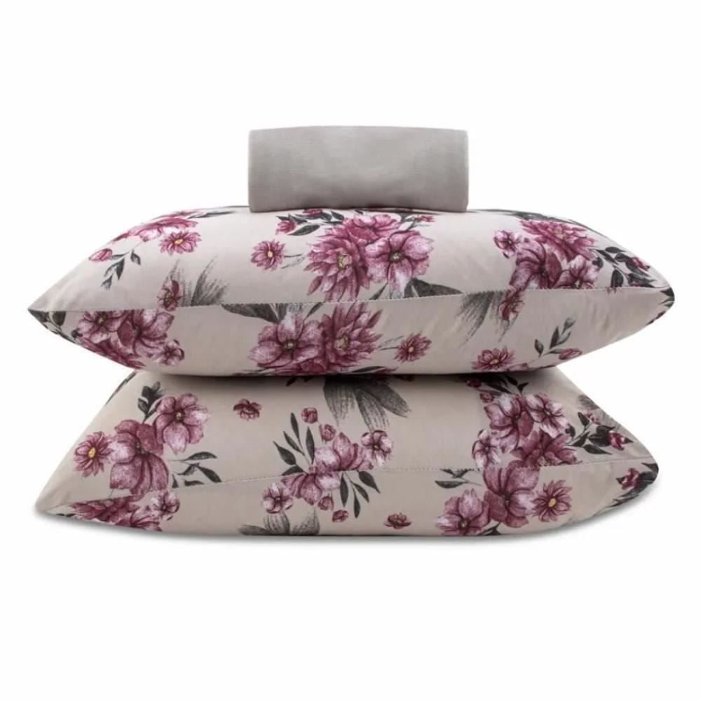 Jogo de Cama Casal Malha Solecasa Havan Casa 3 pçs - Hera Castor