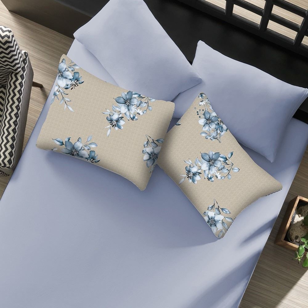 Jogo de Cama Casal Malha Solecasa Havan Casa 3 pçs - Crepúsculo Azul Jeans