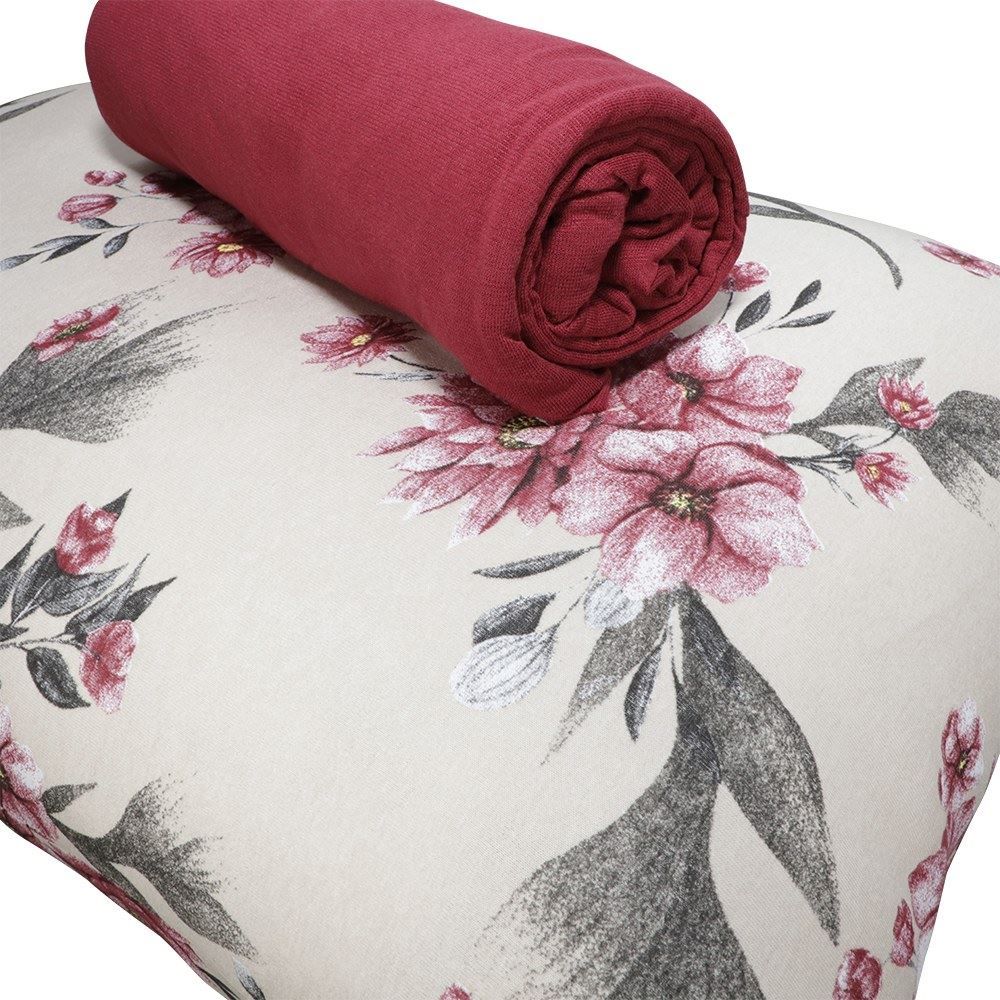 Jogo de Cama Casal Malha Solecasa Havan Casa 3 pçs - Hera Bloodstone