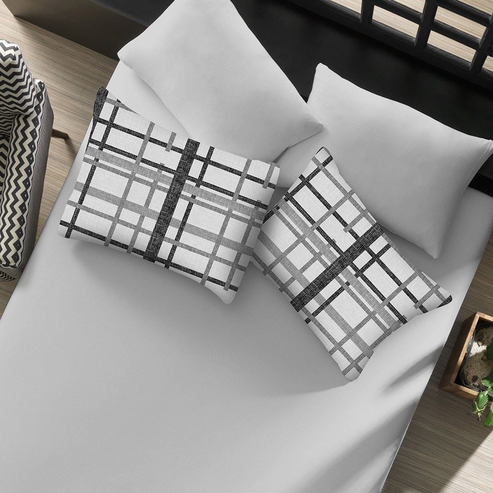 Jogo de Cama Casal Malha Solecasa Havan Casa 3 pçs - Trama Urbana Cinza