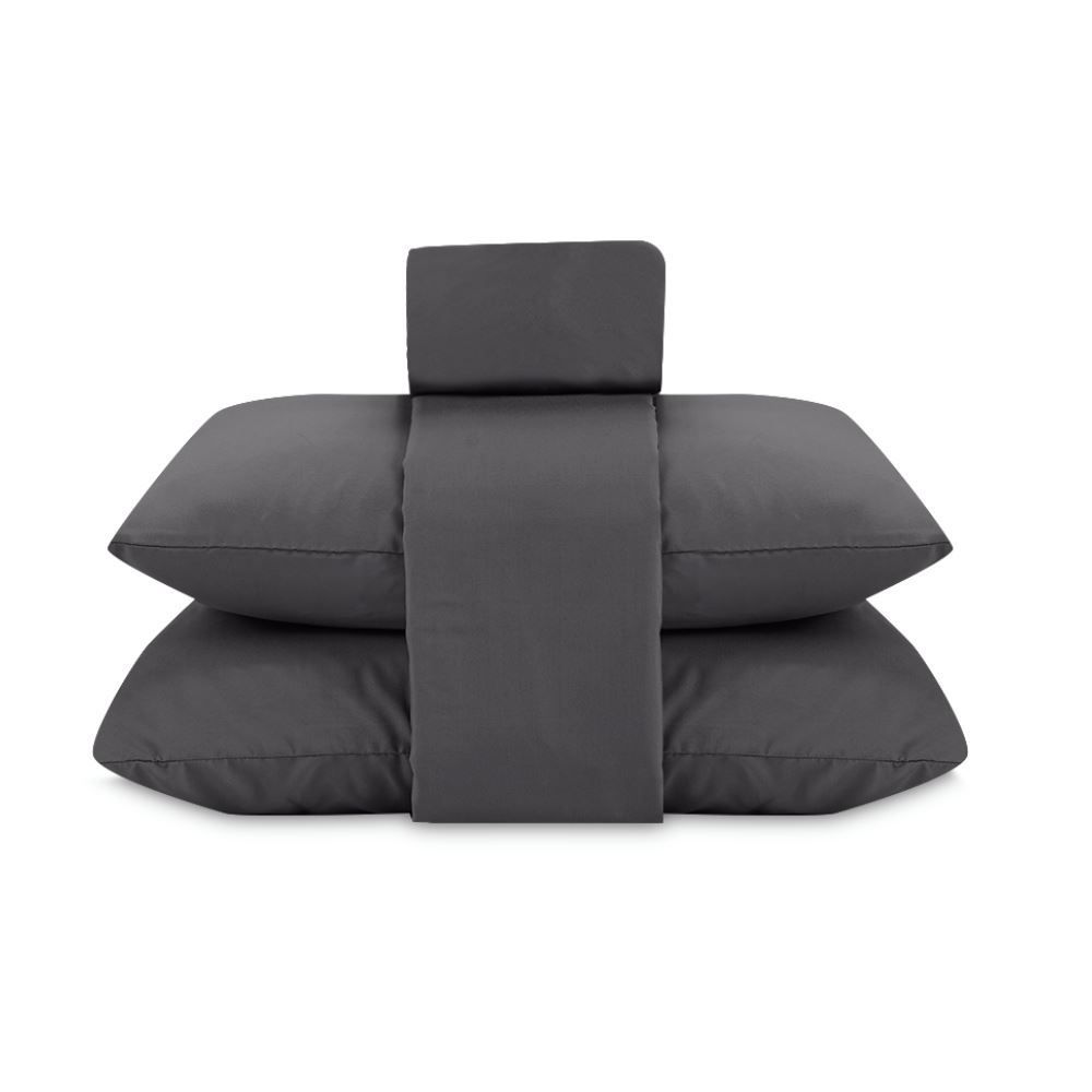 Jogo De Cama Casal Elegance Liso Havan Casa 4 Pçs - Chumbo