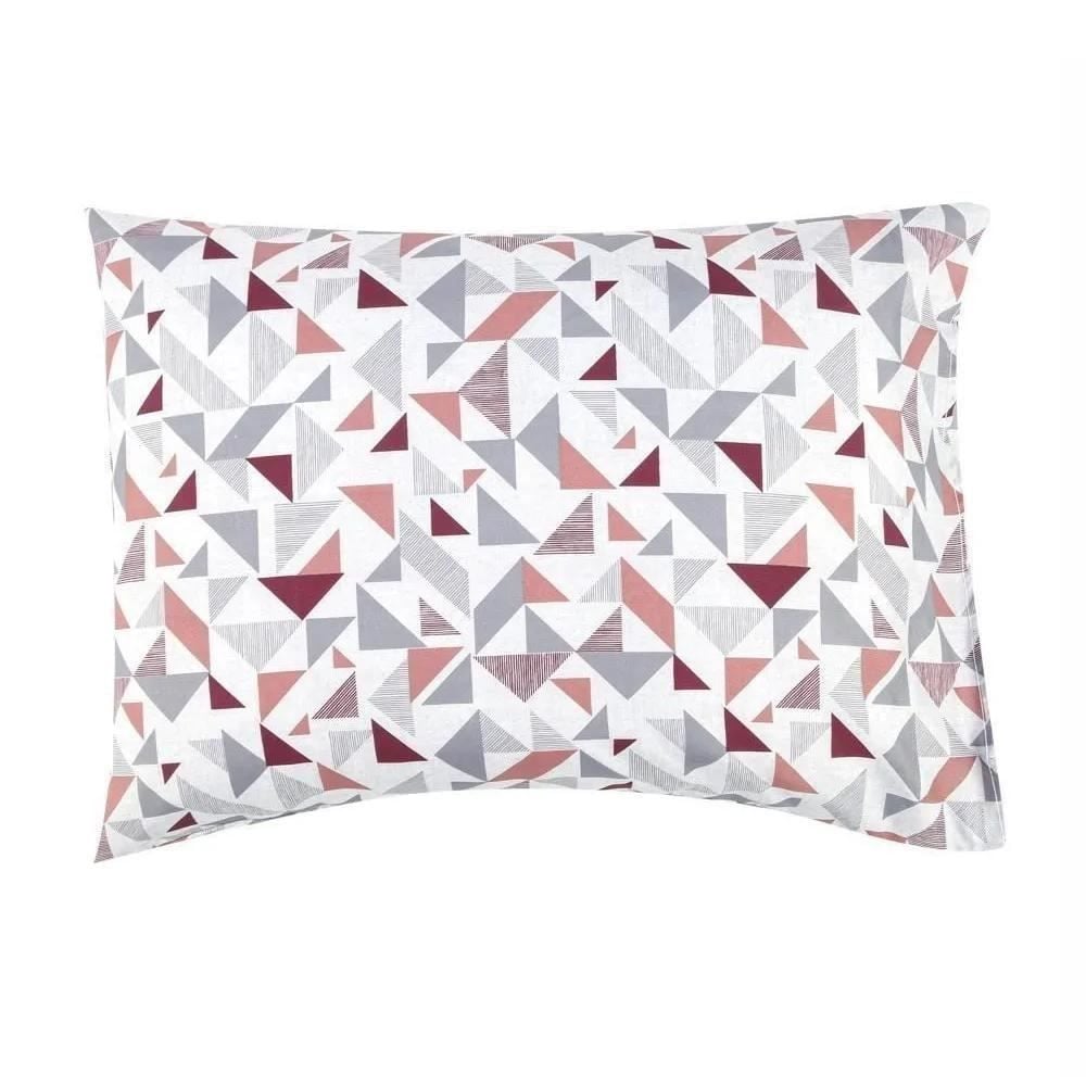 Jogo De Cama Casal Microfibra 150 Fios Havan Casa 4 Peças - Fernando Geo Vinho