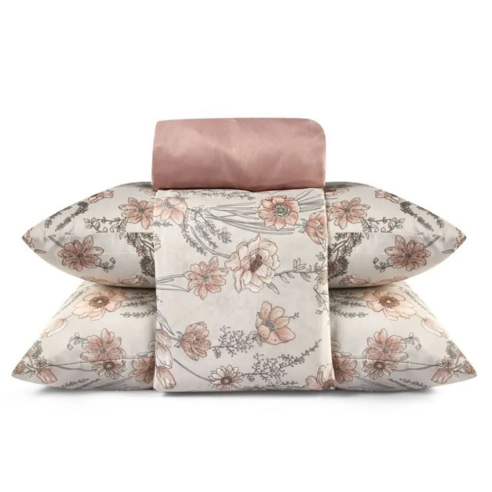 Jogo De Cama Casal Microfibra 150 Fios Havan Casa 4 Peças - Maria