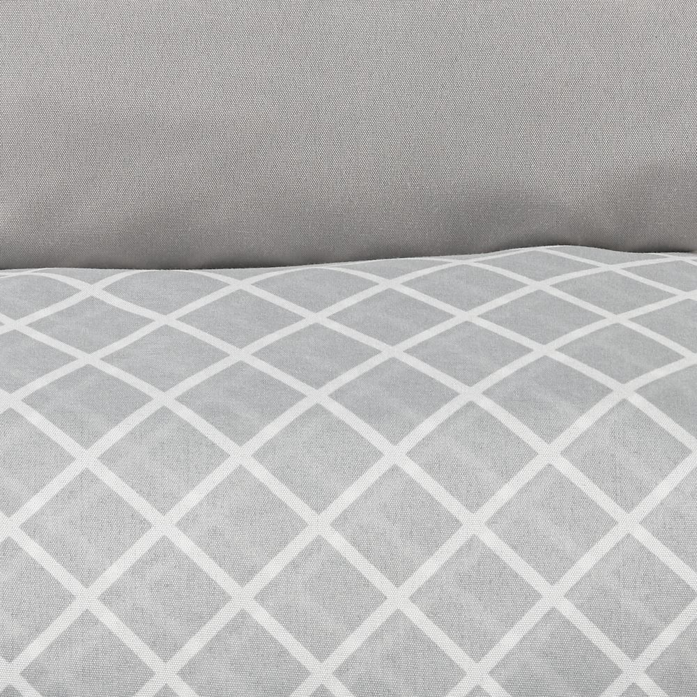 Jogo De Cama Casal Microfibra 150 Fios Havan Casa 4 Peças - Elmor Listra Cinza Claro 