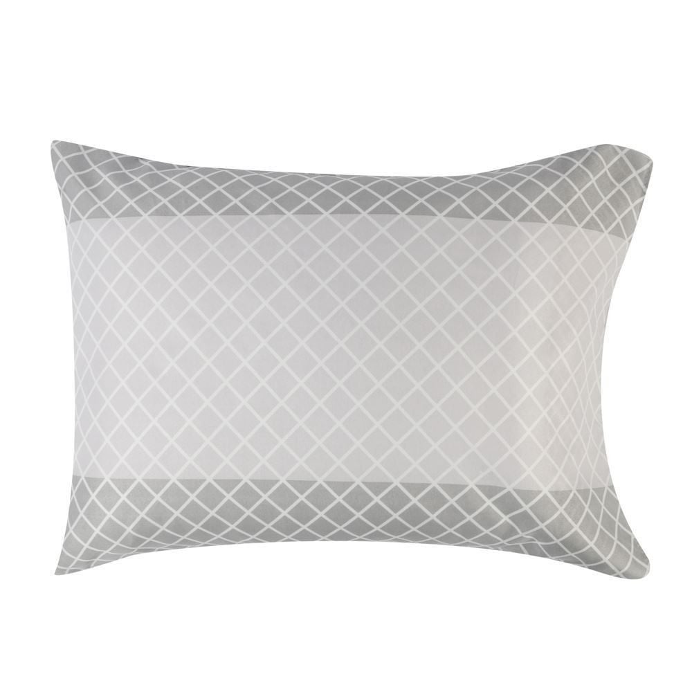 Jogo De Cama Casal Microfibra 150 Fios Havan Casa 4 Peças - Elmor Listra Cinza Claro 