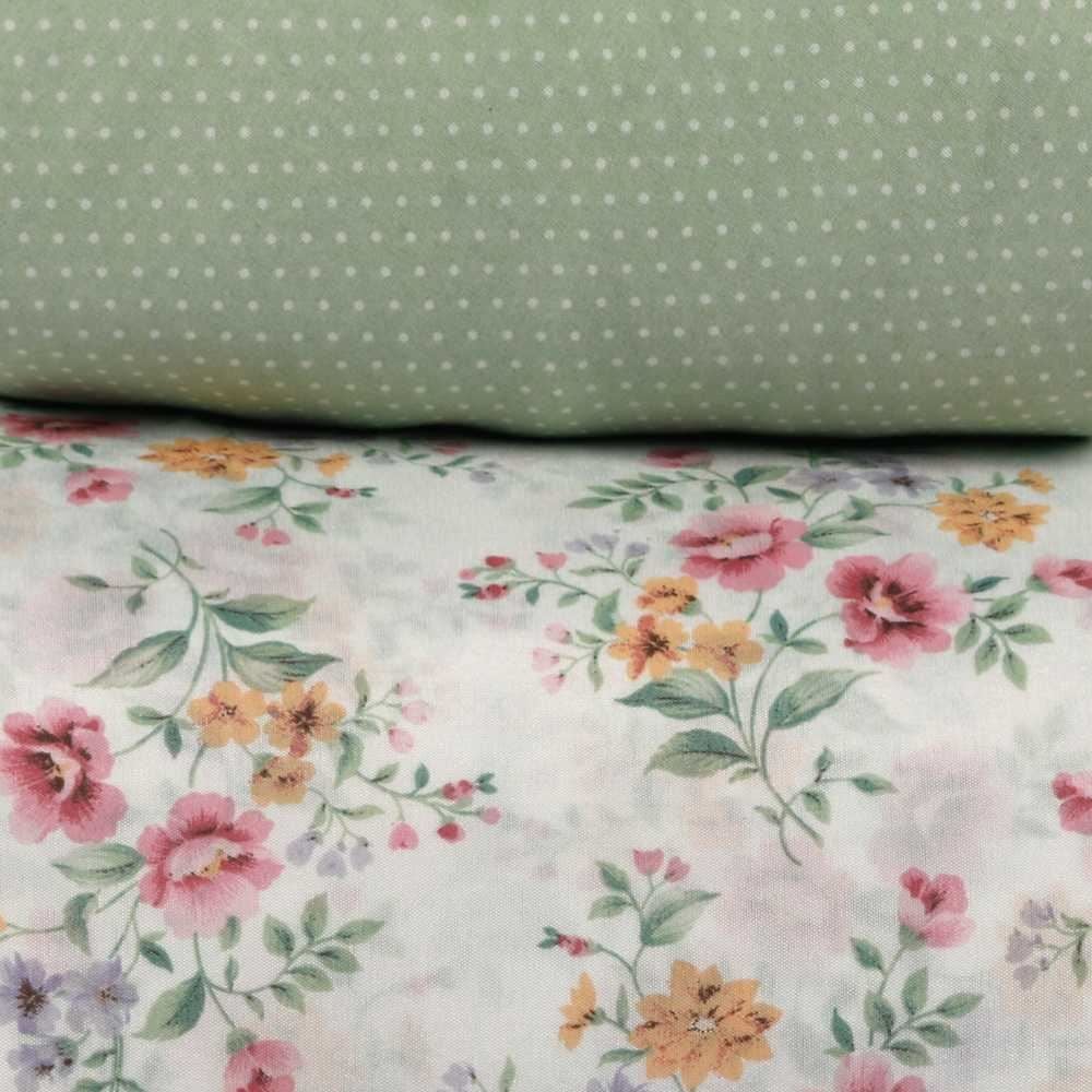 Jogo de Cama Casal Microfibra Napoli Havan Casa 4 pçs - Luz Flowers Verde