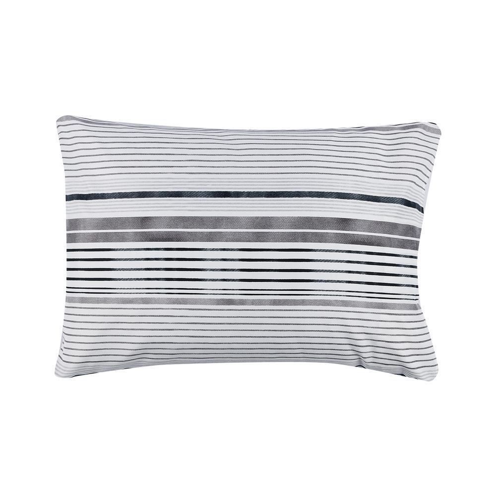 Jogo De Cama Casal Micropercal Havan Casa 4 Pçs - Tony Listra Cinza