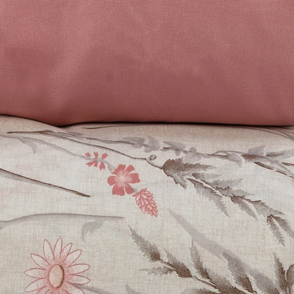 Jogo de Cama Casal Napoli Havan Casa 4 pçs - Ofelia Flor Rosa