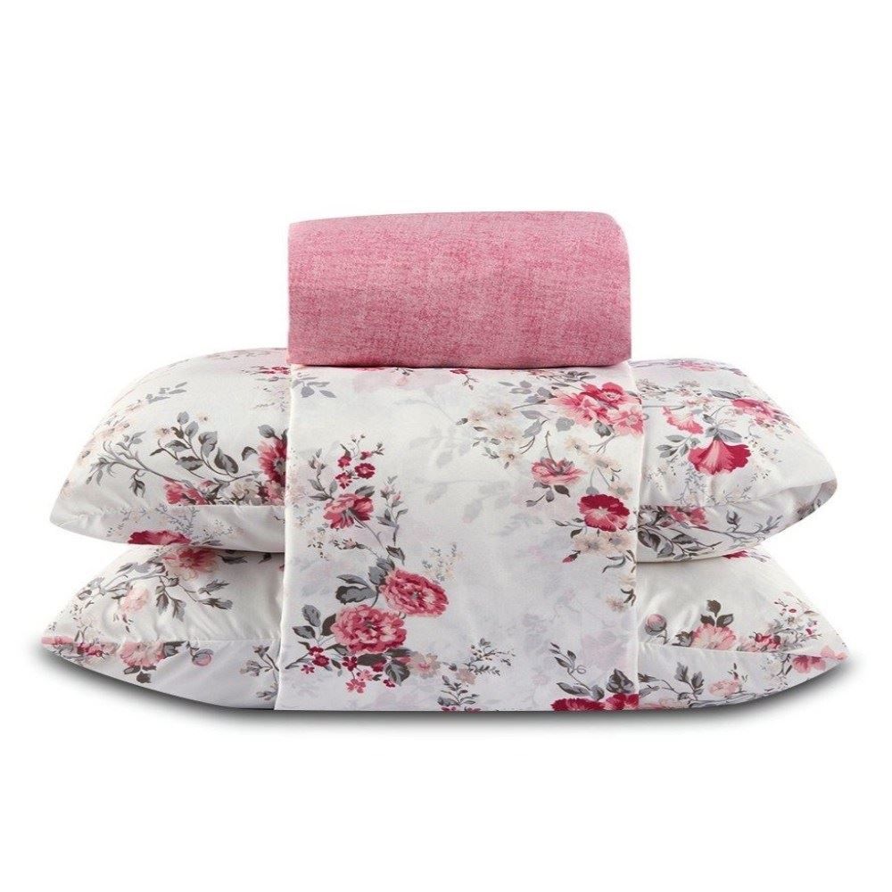 Jogo de Cama Casal Napoli Havan Casa 4 pçs - Cecilia Rosa