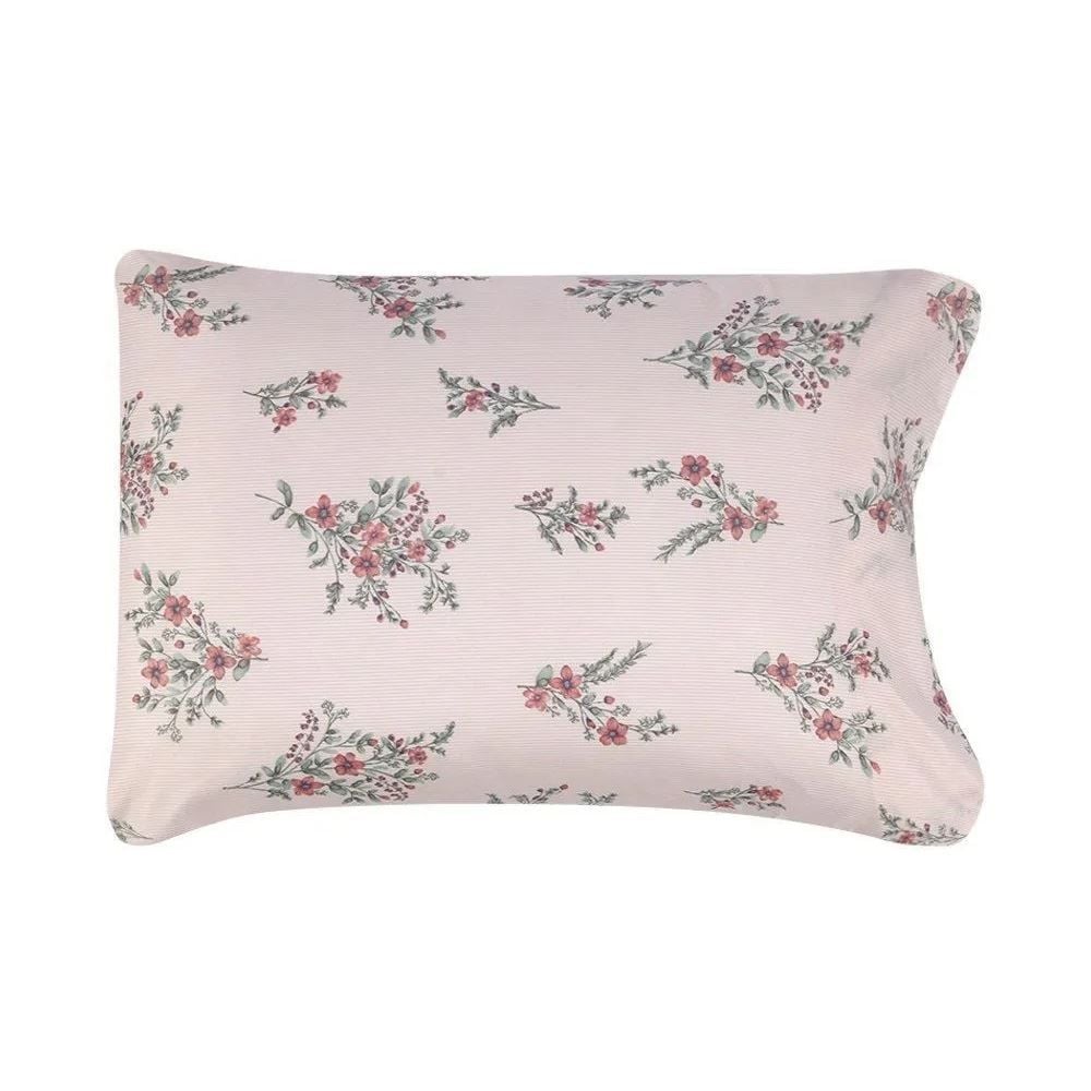 Jogo de Cama Casal Napoli Havan Casa 4 pçs - Romantic Flowers Rosa