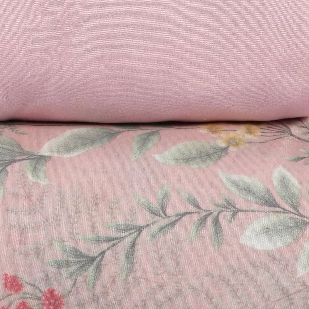 Jogo de Cama Casal Napoli Havan Casa 4 pçs - Iris Flowers Rose