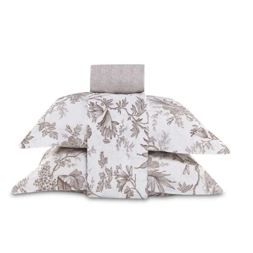 Jogo de Cama Casal Percal Buona Fortuna 4 pçs - Serena Cru