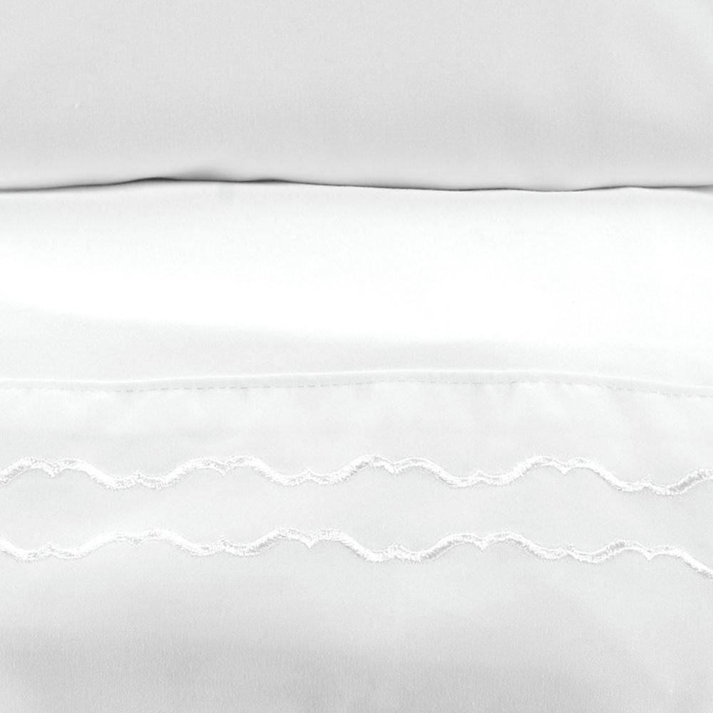 Jogo de Cama Imperial Casal com Bordado Havan Casa 4 pçs - Branco