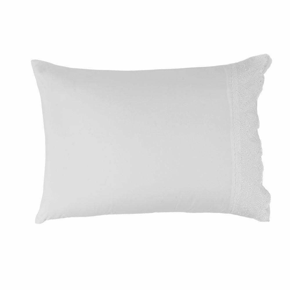 Jogo de Cama Imperial King com Renda Havan Casa 4 pçs - Branco