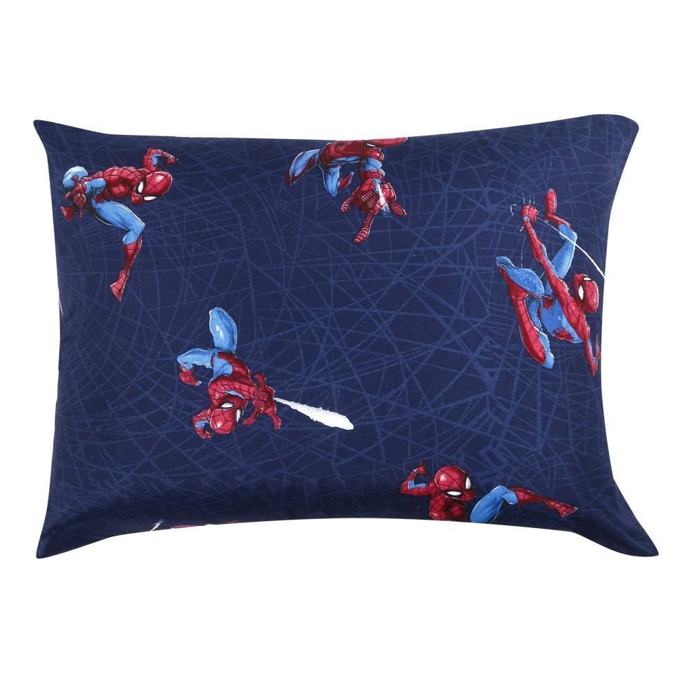 Jogo De Cama Infantil Solteiro Disney By Hedrons 2 Pçs - Homem aranha Teia