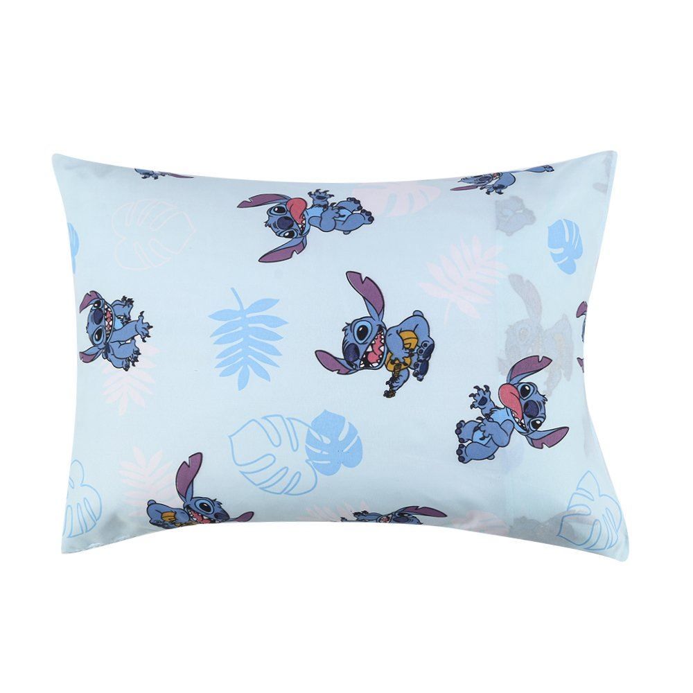 Jogo De Cama Infantil Solteiro Disney By Hedrons 2 Pçs - Stitch Folhas