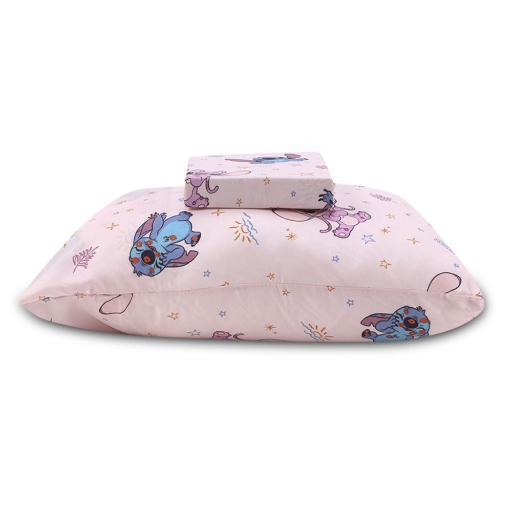 Jogo De Cama Infantil Solteiro Disney By Hedrons 2 Pçs - Stitch Love