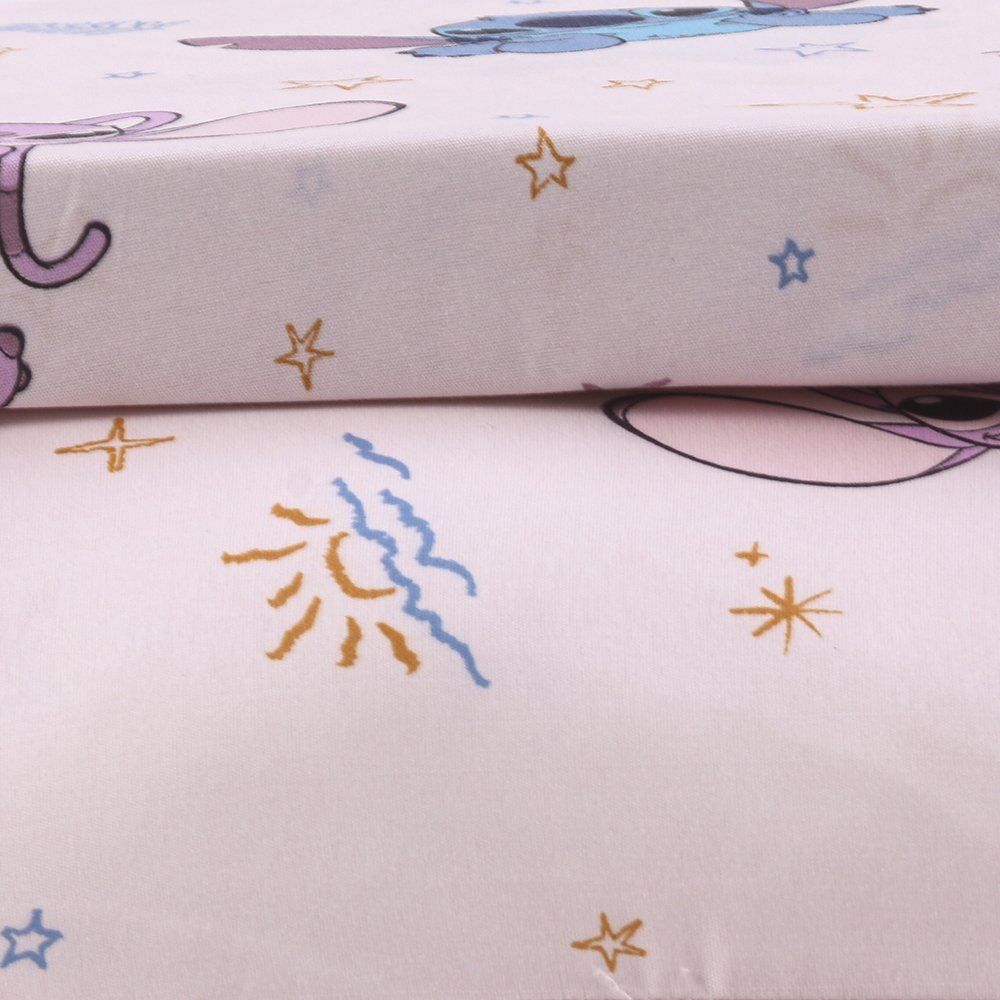 Jogo De Cama Infantil Solteiro Disney By Hedrons 2 Pçs - Stitch Love