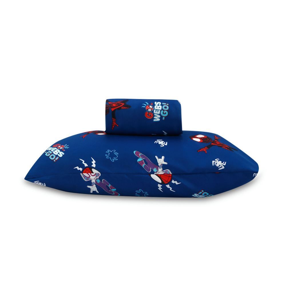 Jogo de Cama Infantil Solteiro Disney by Hedrons 2 pçs - Spidey Webs