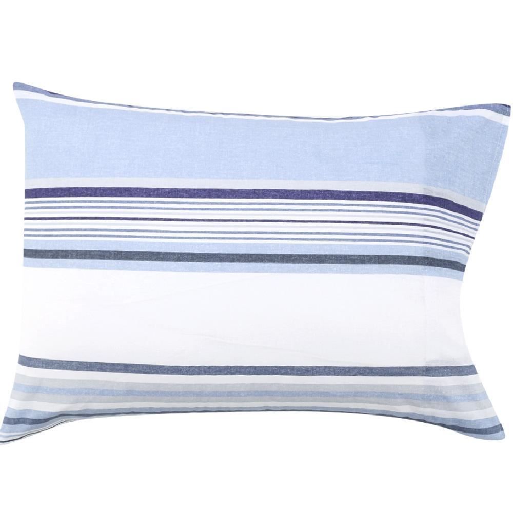 Jogo De Cama King 100% Algodão Royale 4 Peças - Theo Azul