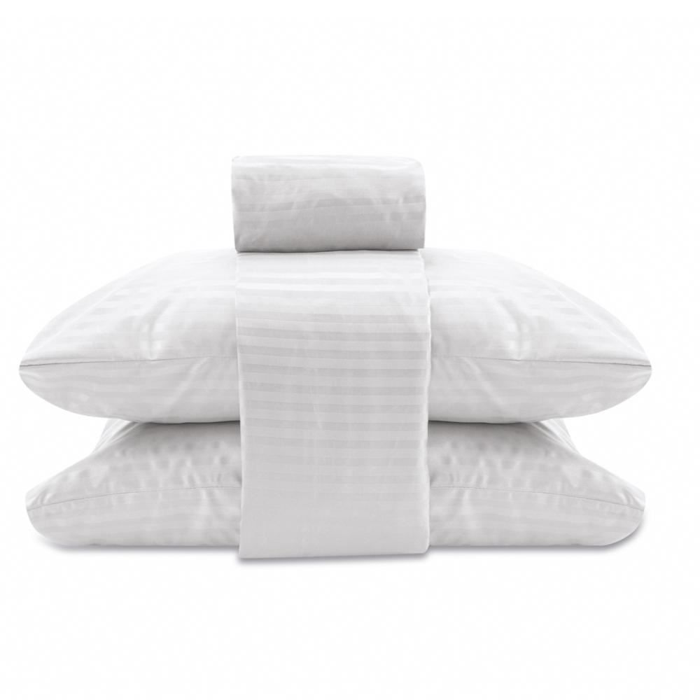 Jogo De Cama King 100% Poliéster Provence Havan Casa 4 Pçs - Branco