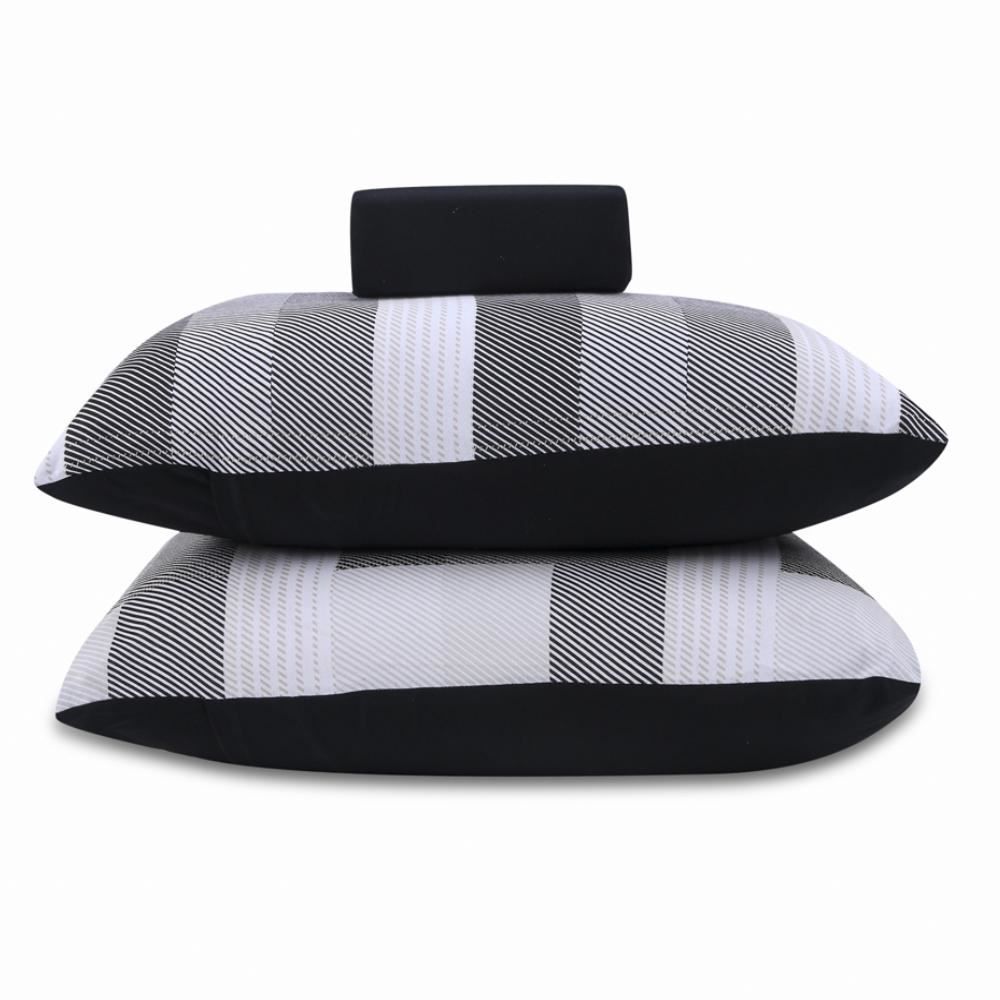 Jogo De Cama King Malha Havan Casa 3 Peças - Kent Preto