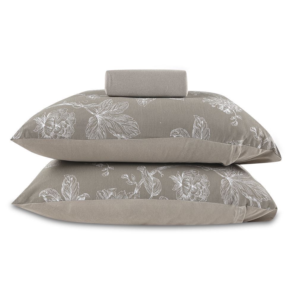 Jogo De Cama King Malha Havan Casa 3 Peças - Constance Taupe