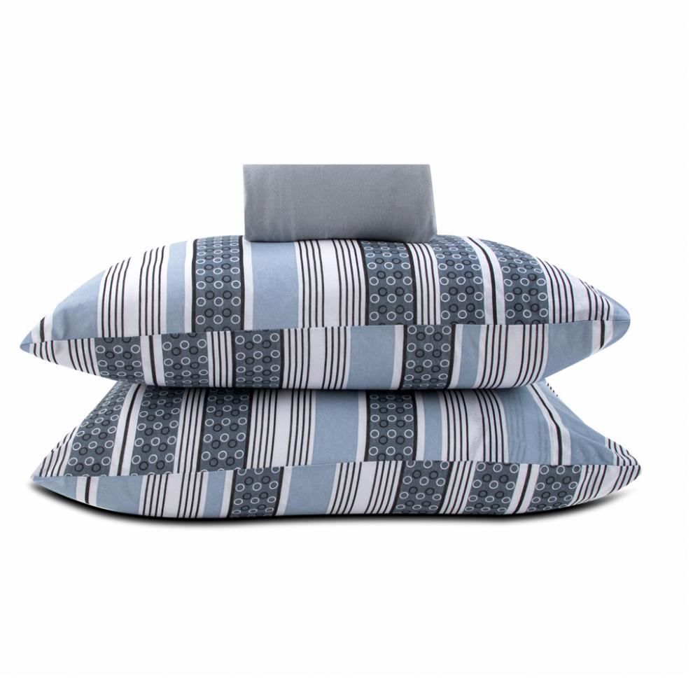 Jogo De Cama King Malha Solecasa Havan Casa 3 Pçs - Bahamas Cinza