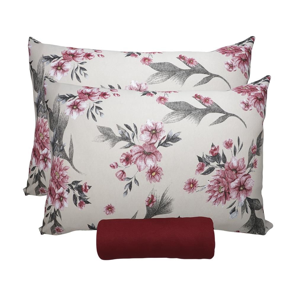 Jogo de Cama King Malha Solecasa Havan Casa 3 pçs - HERA BLOODSTONE/VN BLOODS