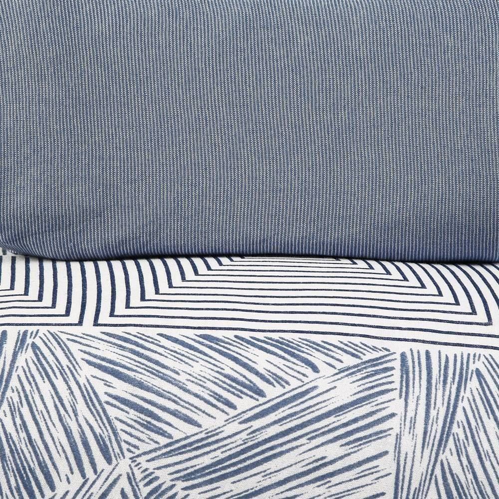 Jogo De Cama King Malha Solecasa Havan Casa 3 Pçs - Canoas Azul Jeans