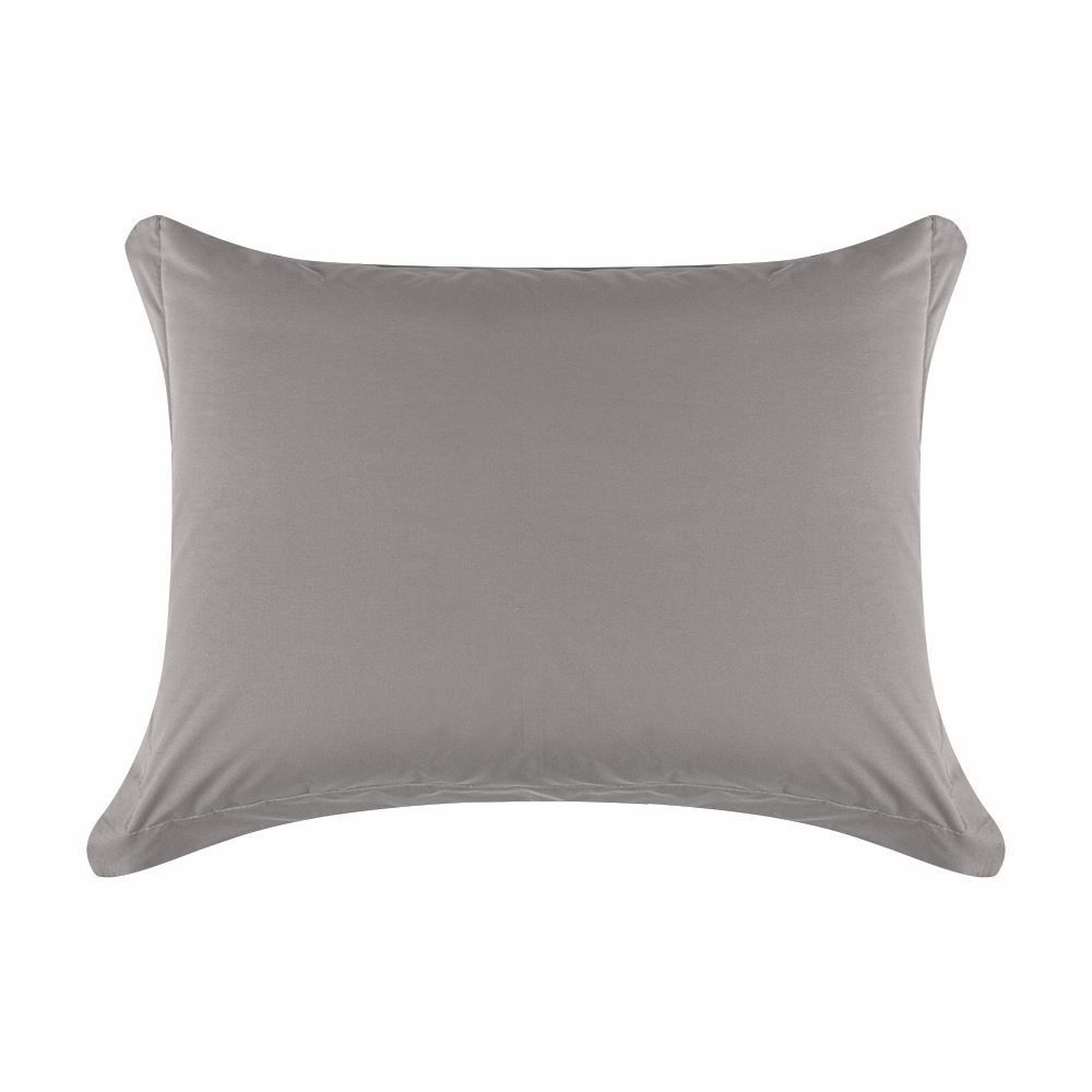 Jogo De Cama King Buona Fortuna 4Peças - Cinza Prata