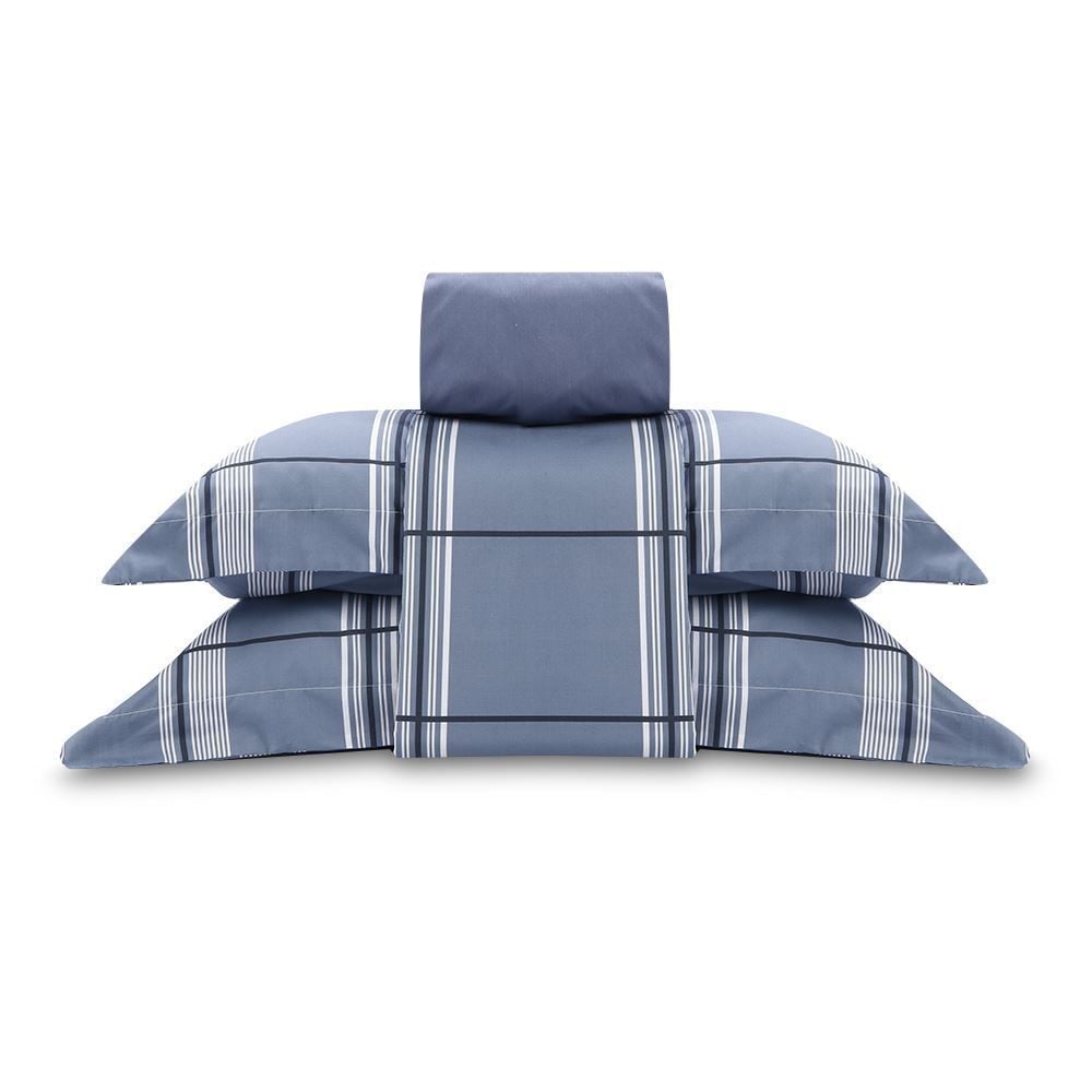 Jogo De Cama King Buona Fortuna 4Peças - Ravi Azul