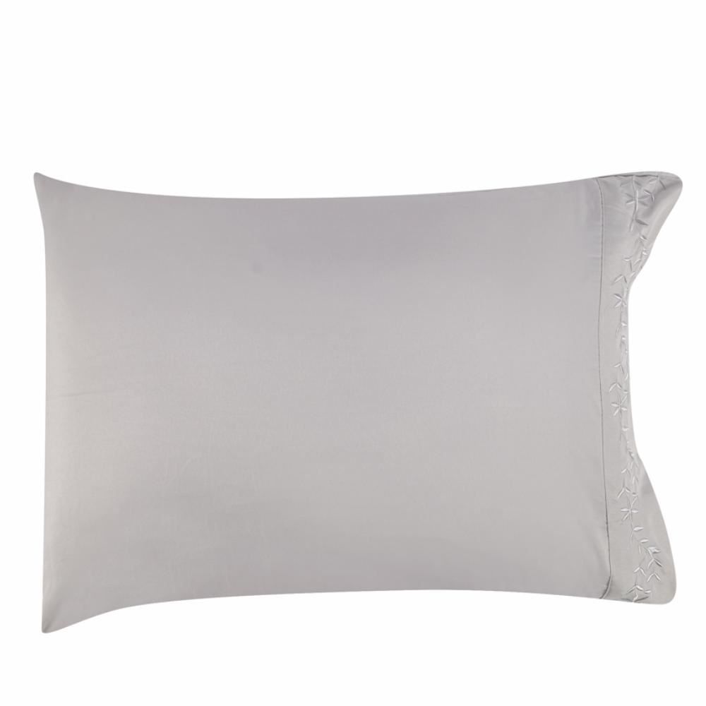 Jogo De Cama King Bordado Havan Casa 4 Pçs - Cinza